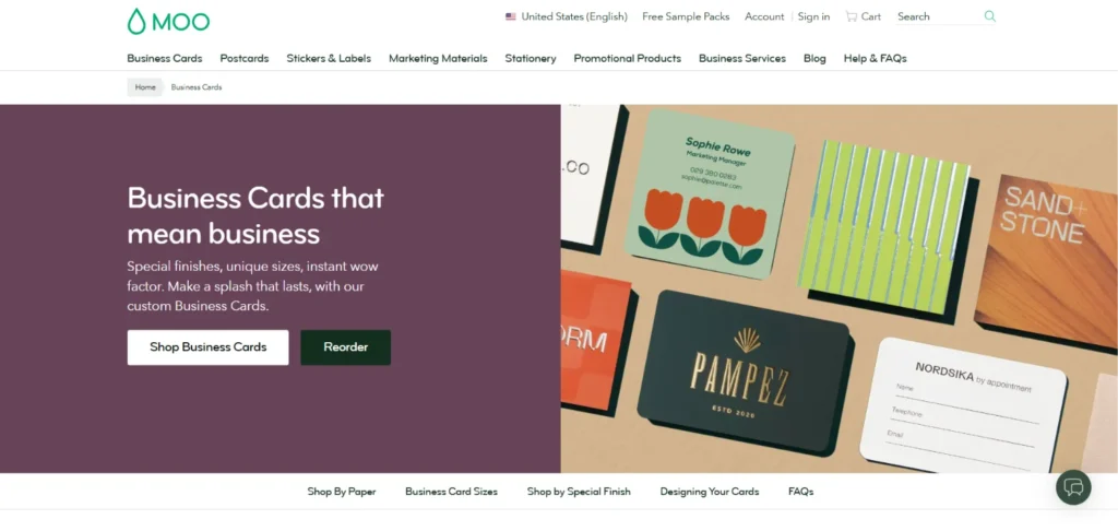 Free Business Card Maker - Moo 