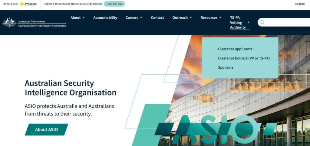 Top Spy Agencies in the World - ASIO — Australian Security Intelligence Organisation