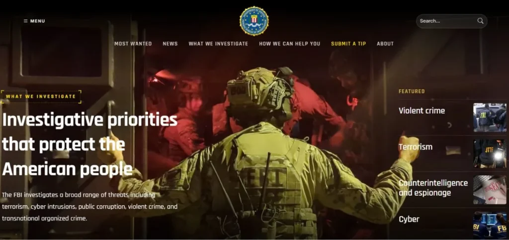 Top Spy Agencies in the World - FBI — Federal Bureau of Investigation