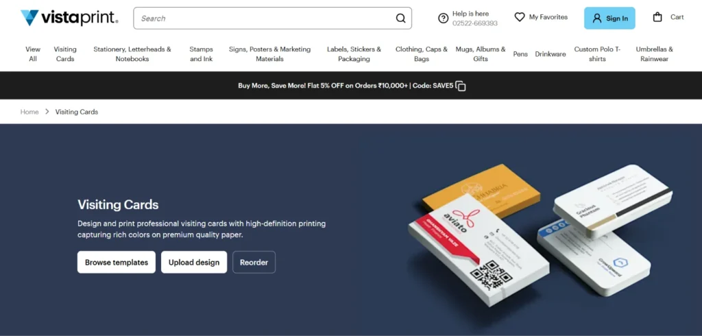 Free Business Card Maker - VistaPrint 