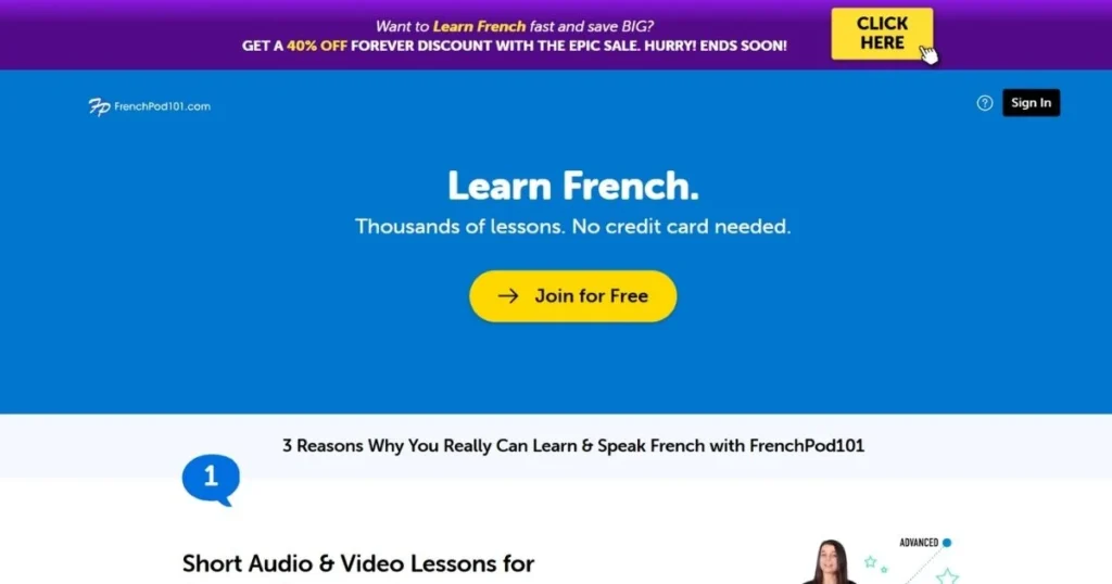 French Learning Apps - FrenchPod101