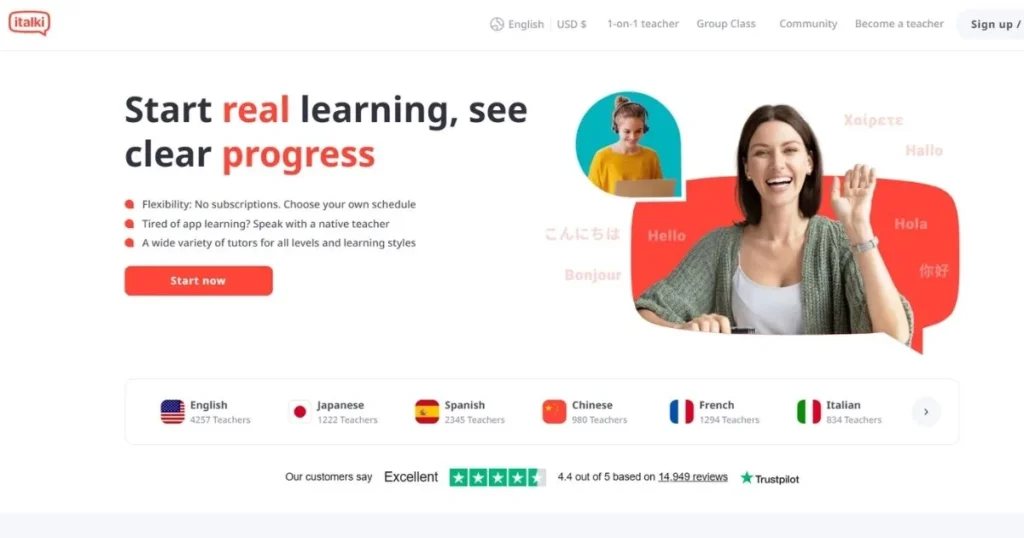 French Learning Apps - italki