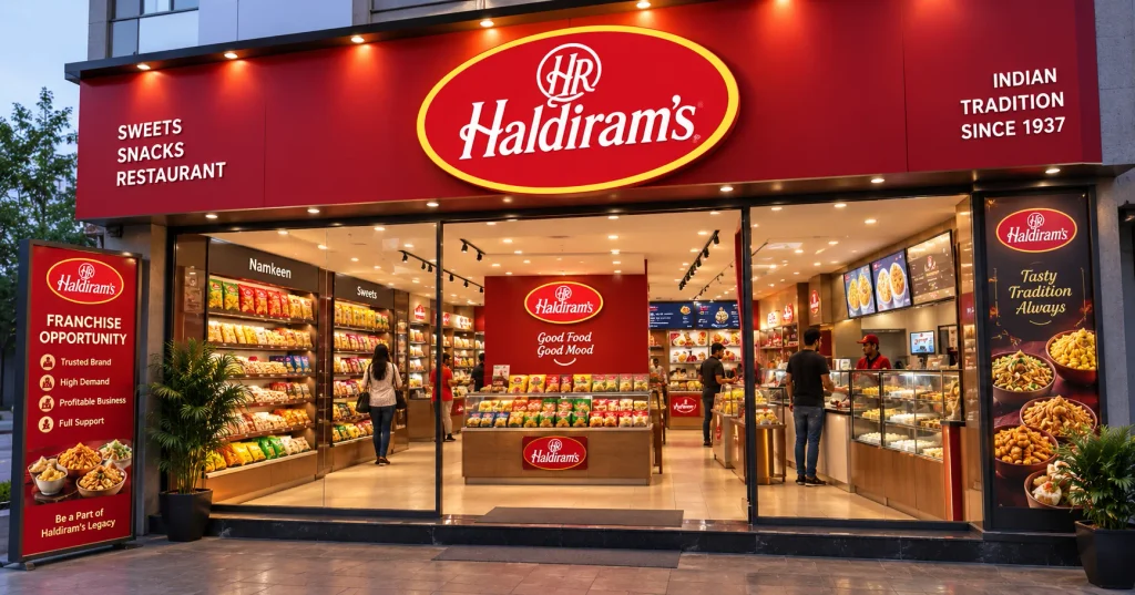 Haldiram Franchise Cost in India