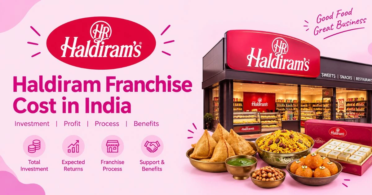 Haldiram Franchise Cost in India