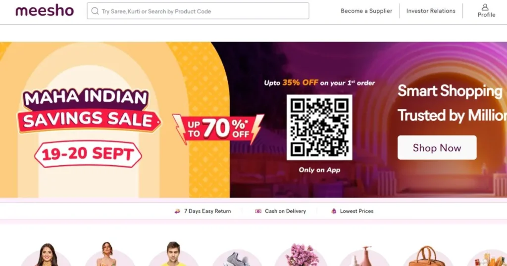 Refer and Earn Apps - Meesho