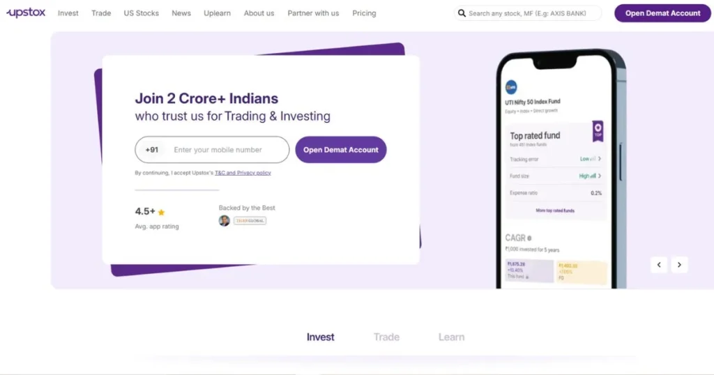 Refer and Earn Apps - Upstox