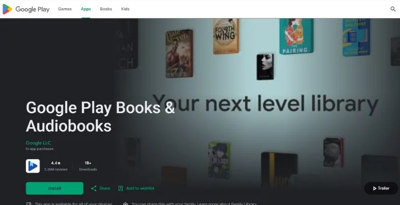 Best Audiobook Apps - Google Play Books