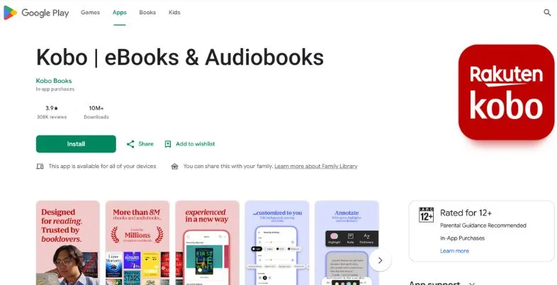 Best Audiobook Apps - Kobo Books