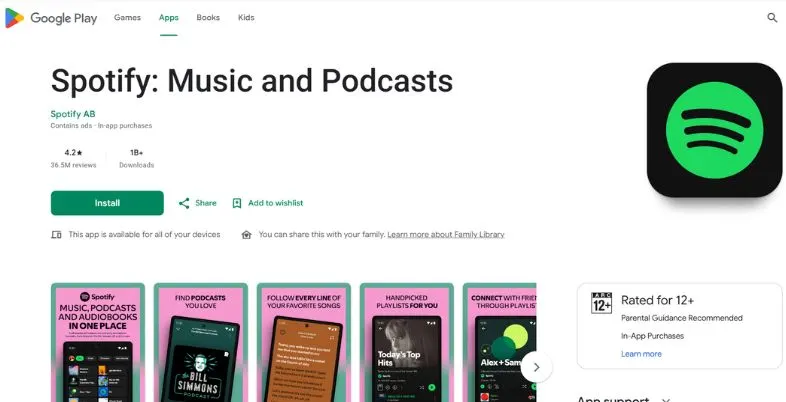 Best Audiobook Apps - Spotify