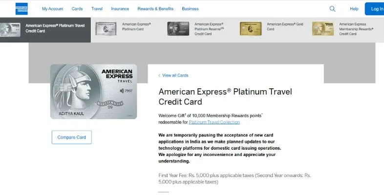 Best Rewards Credit Card - American Express Platinum Travel Credit Card