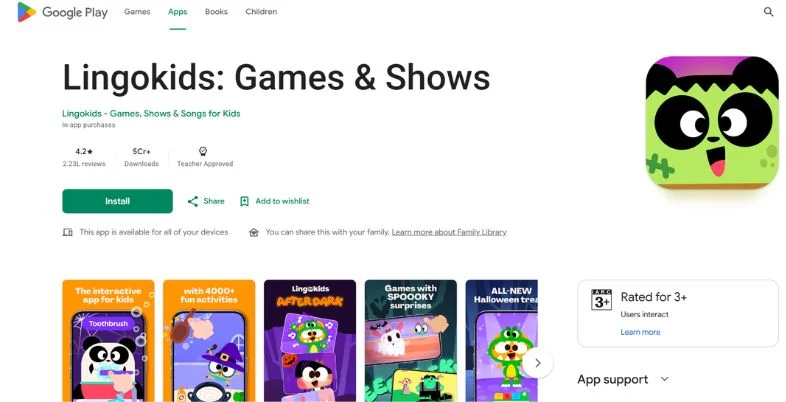 English Learning App for Kids - Lingokids