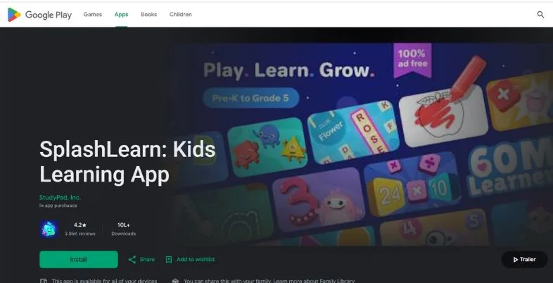 English Learning App for Kids - SplashLearn