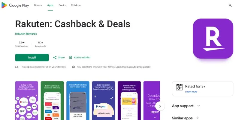 Free Money Apps - Rakuten
