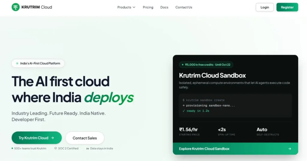 Indian Search Engine - Krutrim AI