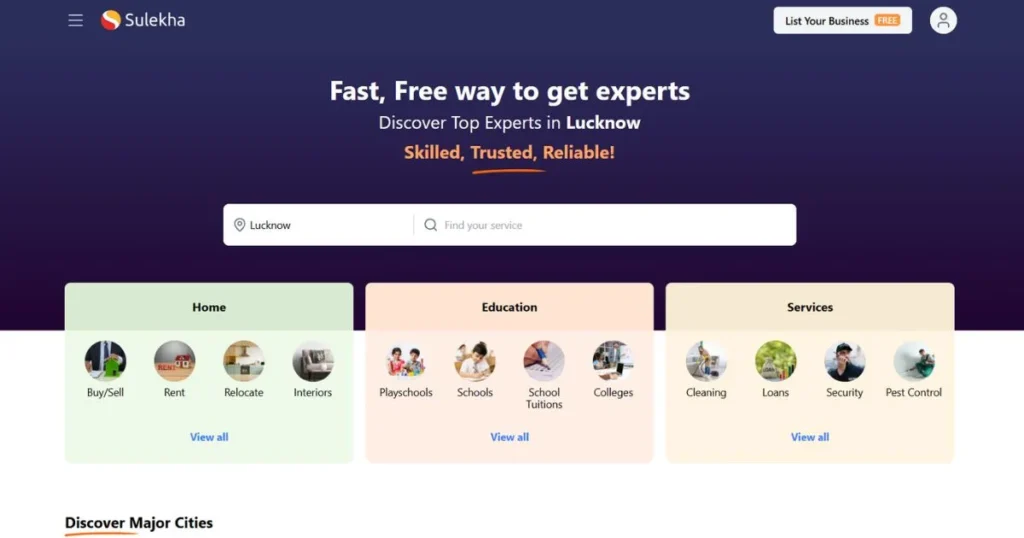 Indian Search Engine - Sulekha