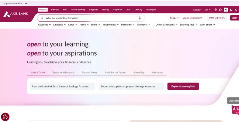 Largest Bank in India - Axis Bank