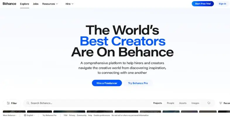 LinkedIn Alternatives - Behance