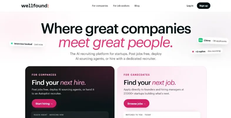 LinkedIn Alternatives - Wellfound