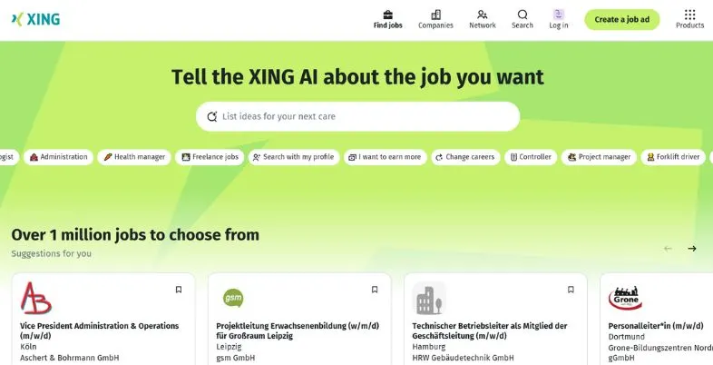LinkedIn Alternatives - XING