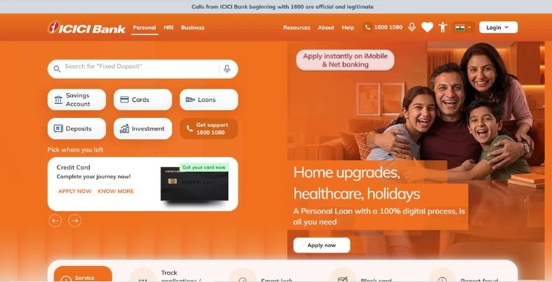 Private Banks in India - ICICI Bank