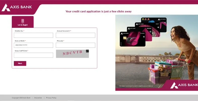Top 10 Lifetime Free Credit Card in India - Axis Bank Neo Credit Card