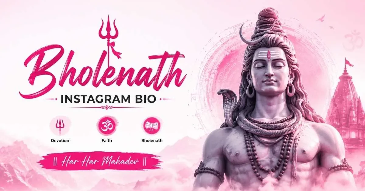 Bholenath Instagram Bio