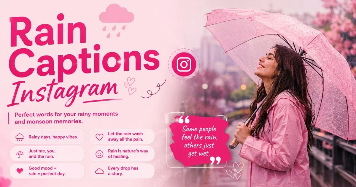 Rain Captions Instagram